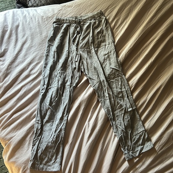 Oysho Viscose Gray Polka Dot Pajama Pants, like new, size XS - Picture 1 of 6